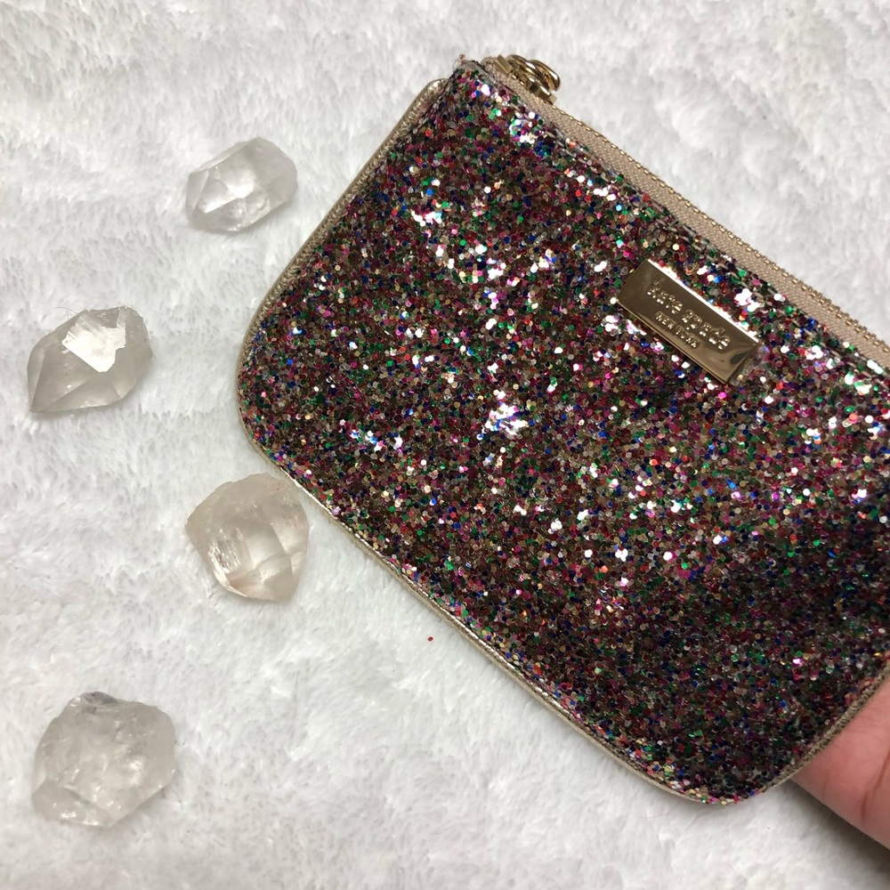 Kate Spade Small Sparkler Bee Zippered Pouch